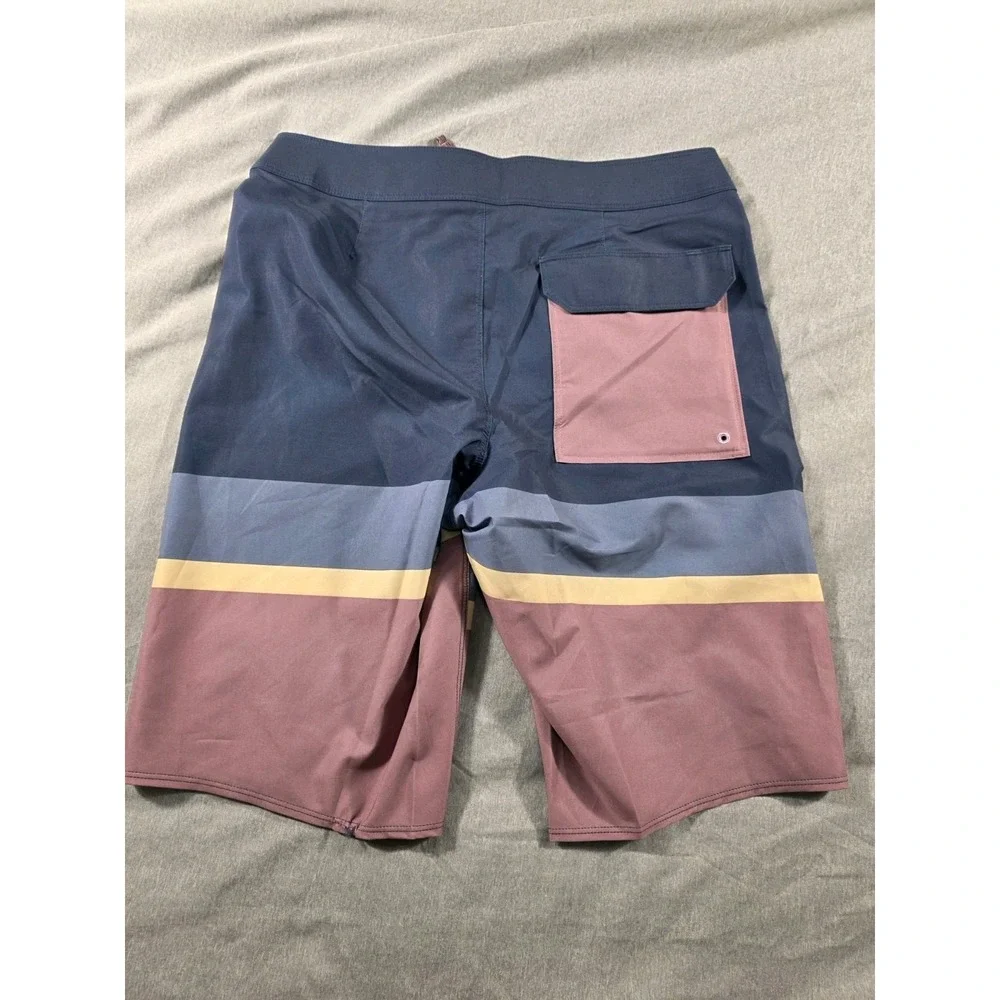 NWOT *READ* Patagonia Hydropeak Boardshorts Topa Stripe Evening Mauve Mens‎ 30